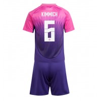 Camiseta Alemania Joshua Kimmich #6 Segunda Equipación Replica Eurocopa 2024 para niños mangas cortas (+ Pantalones cortos)